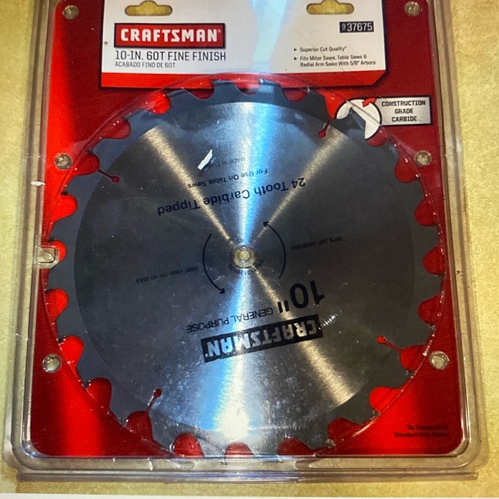 Craftsman’s fine finish blade